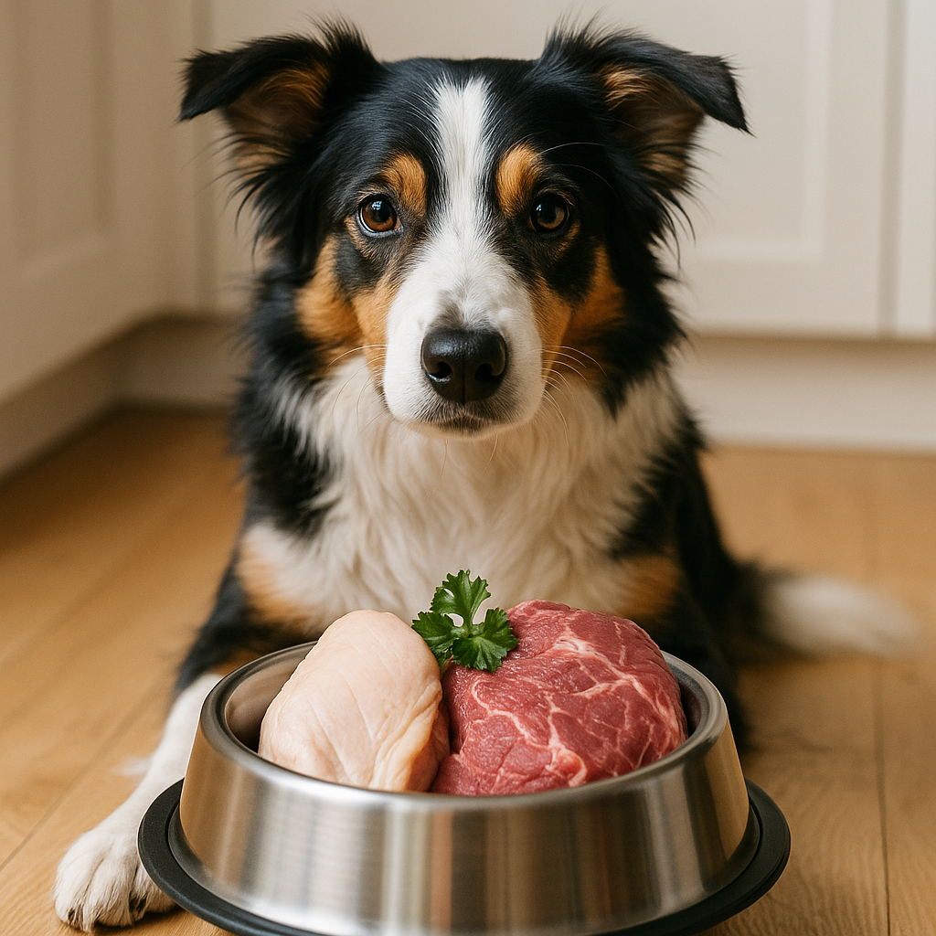 Hundemad baseret på kød